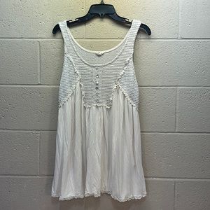 POL Tank Top Ivory Oversized Women’s Small